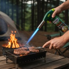 Sinerjim Yumurcak Shop® Outdoor Kamp, Piknik ve Tamir İşleri İçin Kamp Gazı Seti – Taşınabilir Pürmüz Alev Tabancası ve Yüksek Performanslı Gaz Kartuşu