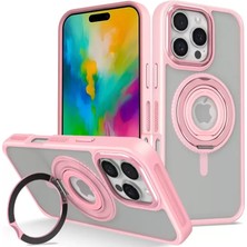 Zemira Home Joko Apple iPhone 16 Pro Banza Magsafe Standlı Kapak - Pembe