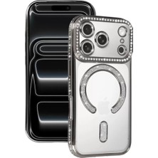 Zemira Home Newface Apple iPhone 17 Pro Joke Simli Magneticsafe Kılıf - Gümüş