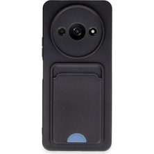 Nemere Mey Ithalat®   Redmi A3 4g Kılıf Kelvin Kartvizitli Silikon - Siyah