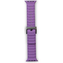 Nemere Mey Ithalat®   Watch 42MM Magnus Mıknatıslı Silikon Kordon - Mor