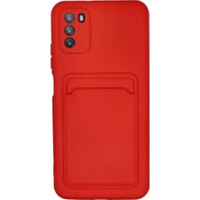 Zemira Home Newface Xiaomi Pocophone M3 Kılıf Kelvin Kartvizitli Silikon - Kırmızı