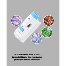 Enco Store LED Işıklı Mikroskop 80X–200X Zoom Eğitici Bilim Seti ve Taşınabilir