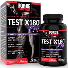 Force Factor Test X180 Pm Testo Booster For Men Sleep And Recovery - 120 Caps