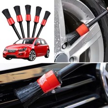 Sinerjim Yumurcak Shop® 5’li Çok Amaçlı Araç İçi ve Dış Yüzey Temizlik & Detaylandırma Fırça Seti