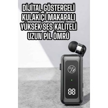 Kablolu Bluetooth Kulaklık Kulak Içi Stereo Mikrofonlu Dijital Göstergeli