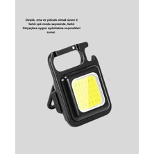 Enco Store USB Şarjlı 800 Lümen LED Fener – Mini Boy, 3 Işık Modlu, Anahtarlık Tipi El Feneri
