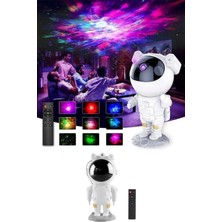 Enco Store Astronot Şeklinde Bluetooth Hoparlör Gökyüzü Kumandalı Aydınlatma Lamba