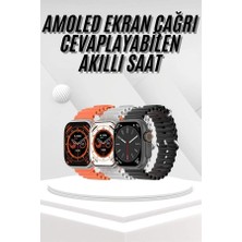 Akıllı Saat Bleutooth Bağlantılı Akıllı Saat Amoled Ekran 49 mm