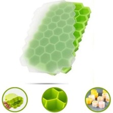 Sinerjim Yumurcak Shop® 37 Bölmeli Slikon Petek Şeklinde Buz Kalıbı