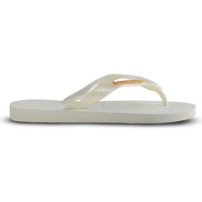 Beyaz Havaianas Havaianas Metal Logolu Kadın Terlik