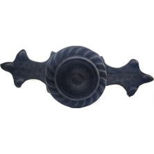 Antika Tarz Dekoratif Pirinç Çizgili Düğme - 35X100 Mm, Büyük, Oksit