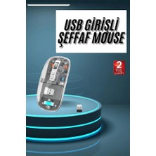 Kablosuz Mouse Fare Şarjlı Bluetooth Wireless Çift Modlu Sessiz