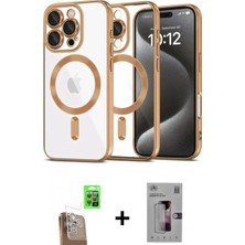 Marsilyan™- iPhone 16 Pro Kılıf Nova Işık Özel Seri - Siyah Bilvis 3D Mat Cam Ekran Koruyucu + Raze Metal Kamera Lens - Cltm
