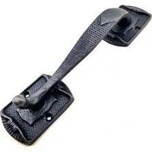Motto Ticaret Antika Tarz Dekoratif Pirinç Ayak Tip Büyük Kapı Çekme Kolu - 220X50MM, Oksit