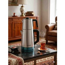 Netoc Akdgold Çelik Çay Makinesi 2ın1 2000 Watt 1.kalite Çelik Çaycı