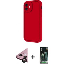 Marsilyan™- iPhone 11 Kılıf Yankı Yansıma Özel Seri - Şeffaf 360 Full Body Arka Koruyucu + Raze Metal Kamera Lens - Sh