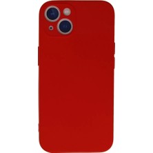 Stylmenplus Newface Apple iPhone 13 Mini Kılıf Nano Içi Kadife Silikon - Kırmızı