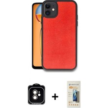 Marsilyan™- iPhone 11 Kılıf Kıvılcım Işık Serisi - Siyah 6d Mat Seramik Hayalet Nano Ekran Koruyucu + Pvd Metal Kamera Lens - Tu