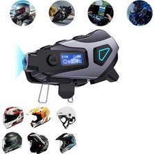 Svoria Store Kask Içi Bluetooth Kulaklık Kamera ve Fener Özellikli Su Geçirmez Dayanıklı Tasarım