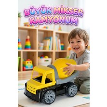 Farbu Oyuncak Büyük Mikser Kamyonum! 25CM Döndürülebilir Mikser Hazneli Eğlenceli Oyuncak Iş Makinası