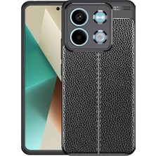 Cavora Xiaomi Redmi Note 13 Pro 4g Uyumlu Kamera Korumalı Deri Görünümlü Darbe Emici Tam Korumalı Auto Focus Lüks Silikon Kılıf