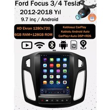 Conio 6gb Ram 128GB Rom  Ford Focus 3/4 (2012-2018) 9.7 Inç Tesla Tarzı Android 14 Multimedya Navigasyon Kablosuz Carplay