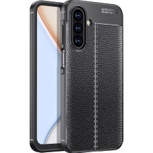 Cavora Samsung Galaxy A17 Uyumlu Kamera Korumalı Deri Görünümlü Darbe Emici Tam Korumalı Auto Focus Lüks Silikon Kılıf