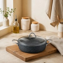 Falez Pedra Indüksiyon Granit Karnıyarık Tencere 26 Cm