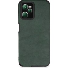 Uravas Store Mey Ithalat®  Realme C35 Kılıf Loop Deri Silikon - Yeşil