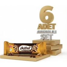 Afia Ikitat Kakao Krema Dolgulu Bisküvi 6X75 gr