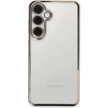 Uravas Store Newface Samsung Galaxy S24 Fe Kılıf Razer Lensli Silikon - Titanyum Gri