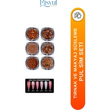 Misyul Tırnak Süsleme Pul Sim Seti Nail Art Protez Tırnak Süsleme