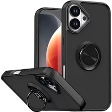 Uravas Store Newface Apple Iphone 17 Montreal Yüzüklü Silikon Kapak - Siyah