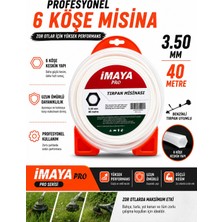 İmaya Pro 6 Köşe Tırpan Misinası 3.5mm x 40MT Beyaz