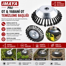 İmaya Tırpan Başlığı Kıyı Temizleme Çelik Telli Universal Çim Ot Biçme Başlığı