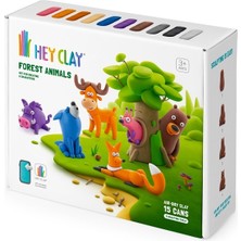 HEY CLAY Hava ile Kuruyan Kil (15'li kutu) - Orman Hayvanları