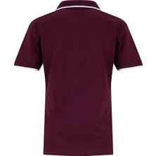 Discovery Expedition Bordo Pamuk Karışımlı Polo T-Shirt D6SL-TST3503