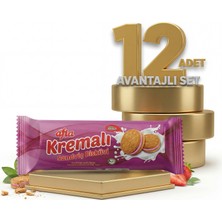 Afia Çilek Kremalı Sandviç Bisküvi 12x60 gr