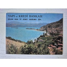 Edi Antik 1968 Tarihli Banka Reklamı Nadir. 12X16CM. Temiz Durumda Efemera. 4 Yaprak Resimdeki Gibi Orijinal.