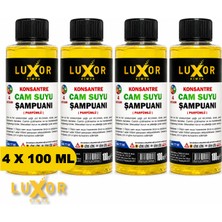 Luxor Kimya Konsantre Oto Cam Suyu Şampuanı 100 ml x  4 Ad