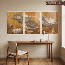 Akıllı Kağıt Cam Görünümlü Yapışkanlı Tablo Çiçek (Model- 34)