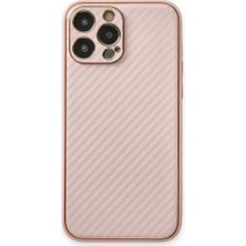 Uslucan Alışveriş Apple iPhone 13 Pro Kılıf Coco Karbon Silikon - Pembe