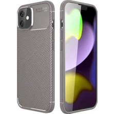 Mir Kitap Newface Apple iPhone 11 Kılıf Auto Focus Karbon Kapak - Gri