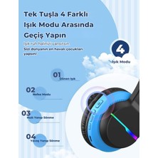 Iclever BTH12 Çocuk Bluetooth Kulaklık -Siyah & Mavi BPA Free