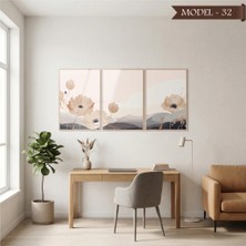 Akıllı Kağıt Cam Görünümlü Yapışkanlı Tablo Çiçek (Model- 32)