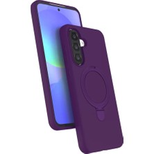 Mir Kitap Newface Samsung Galaxy A36 Regal Magsafe Standlı Kapak - Derin Mor