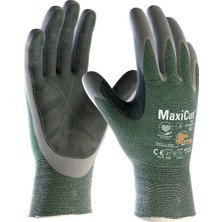 Atg Maxicut Oil 34-450LP Deri Takviyeli Iş Eldiveni Gri Yeşil C Kesilme Dirençli No 10