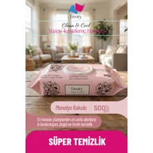 Livory Clean & Cool Serisi  Yüzey Temizlik Havlusu Manolya Ferahlığı 4X100(400 Yaprak) Çok Amaçlı Premium Temizlik Havlusu