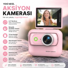 BGG Tech Aksiyon Kamerası 2.0" Flip Ekran,manyetik, Ayrılabilir Dış Mekan Video Kamerası Taşınabilir Cep Kamerası